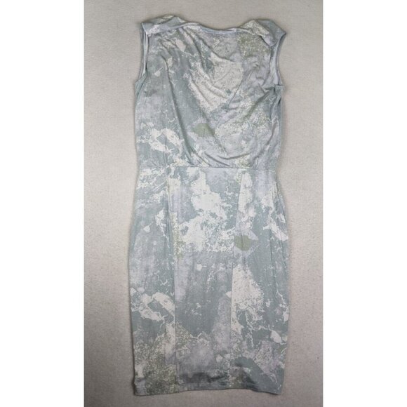 H by Halston Women's Dress Size 6 Gray & White Print Stretch Knit - Picture 12 of 12